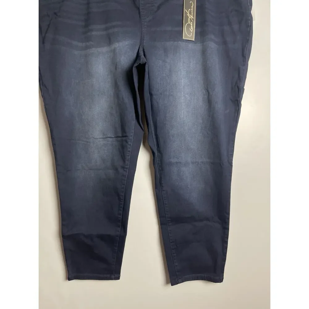DG2 By‎ Diane Gilman Stretch Jeggings Petite Jean Pants Blue Denim Size 4XP